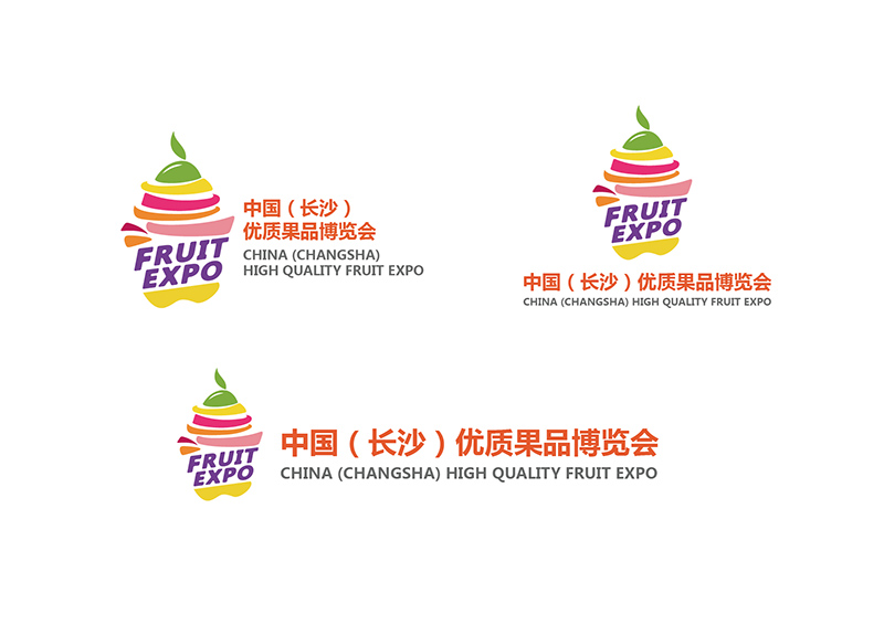 优质果品博览会标志组合设计