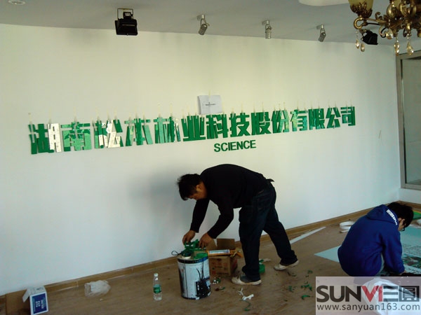 展厅“亚克力”字形象墙